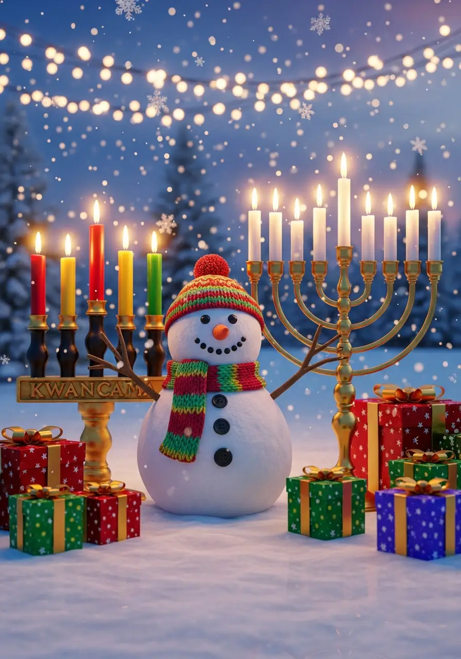 Christmahanukwanzamadan! multicultural holiday assembly